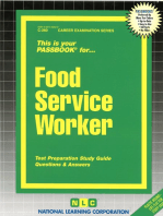 Food Service Worker: Passbooks Study Guide