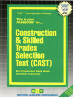 Construction and Skilled Trades Selection Test (CAST): Passbooks Study Guide