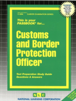 Customs and Border Protection Officer: Passbooks Study Guide