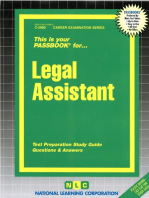 Legal Assistant: Passbooks Study Guide