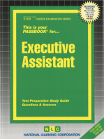Executive Assistant: Passbooks Study Guide
