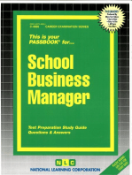 School Business Manager: Passbooks Study Guide
