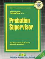 Probation Supervisor: Passbooks Study Guide