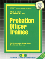 Probation Officer Trainee: Passbooks Study Guide