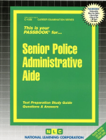 Senior Police Administrative Aide: Passbooks Study Guide