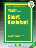 Court Assistant: Passbooks Study Guide