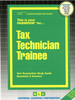 Tax Technician Trainee: Passbooks Study Guide