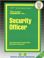 Security Officer: Passbooks Study Guide