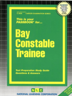 Bay Constable Trainee: Passbooks Study Guide