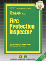 Fire Protection Inspector: Passbooks Study Guide