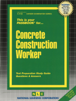Concrete Construction Worker: Passbooks Study Guide