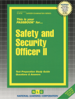 Safety and Security Officer II: Passbooks Study Guide