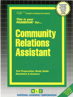 Community Relations Assistant: Passbooks Study Guide