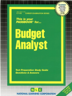 Budget Analyst: Passbooks Study Guide