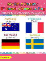 My First Bosnian 50 Country Names & Flags Picture Book with English Translations
