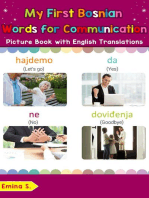 My First Bosnian Words for Communication Picture Book with English Translations