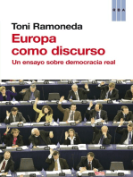Europa como discurso: Un ensayo sobre democracia real