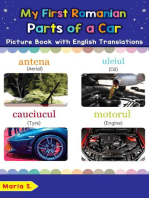 My First Romanian Parts of a Car Picture Book with English Translations