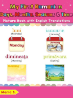 My First Romanian Days, Months, Seasons & Time Picture Book with English Translations: Teach & Learn Basic Romanian words for Children, #19