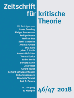 Zeitschrift für kritische Theorie / Zeitschrift für kritische Theorie, Heft 46/47: 24. Jahrgang (2018)