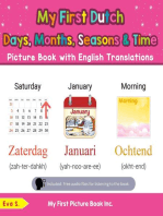 My First Dutch Days, Months, Seasons & Time Picture Book with English Translations: Teach & Learn Basic Dutch words for Children, #16