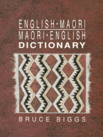 English–Maori, Maori–English Dictionary