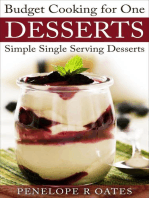 Budget Recipes for One ~ Single Serving Desserts: Budget Cooking for One