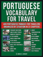 Portuguese Vocabulary for Travel: A Portuguese phrase book and dictionary workbook with 400 essential words and phrases in Portuguese for beginners