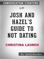 Josh and Hazel's Guide to Not Dating: by Christina Lauren​​​​​​​ | Conversation Starters
