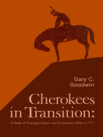 Cherokees in Transition: A Study of Changing Culture and Environment Prior to 1775