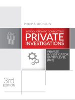 Introduction to Conducting Private Investigations