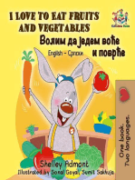 I Love to Eat Fruits and Vegetables: English Serbian Bilingual Collection Cyrillic