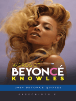 Words of Beyonce Knowles