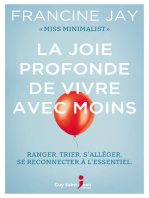 LA JOIE PROFONDE DE VIVRE AVEC MOINS