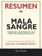 Mala Sangre: Secretos y Mentiras en Una Startup de Silicon Valley de John Carreyrou: Conversaciones Escritas