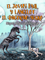 El joven Paul y Lancelot el unicornio negro