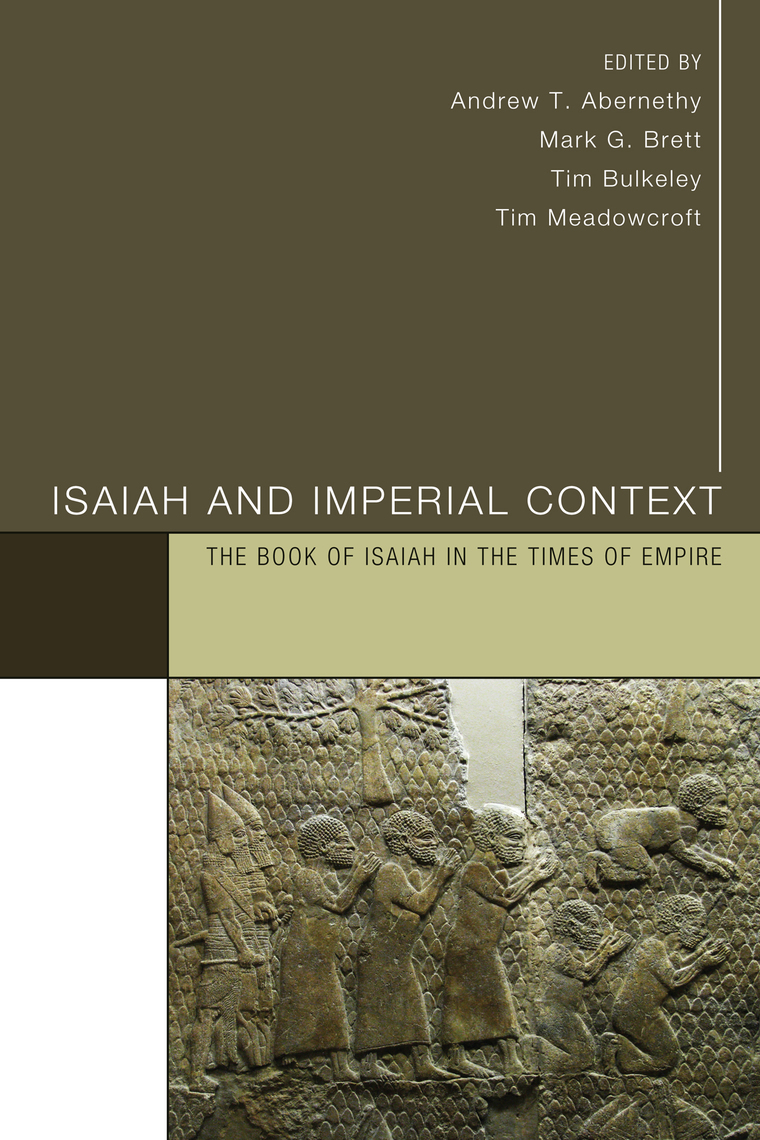 Read Isaiah And Imperial Context Online By Pickwick Publications Books