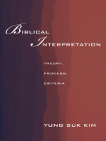 Biblical Interpretation: Theory, Process, and Criteria