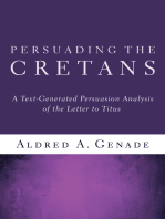 Persuading the Cretans: A Text-Generated Persuasion Analysis of the Letter to Titus