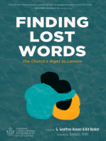 Finding Lost Words: The Church’s Right to Lament