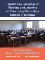 English as a Language of Teaching and Learning for Community Secondary Schools in Tanzania