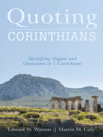 Quoting Corinthians: Identifying Slogans and Quotations in 1 Corinthians