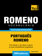 Vocabulário Português Brasileiro-Romeno: 3000 Palavras