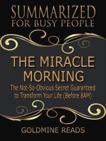 The Miracle Morning - Summarized for Busy People