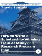 How to Write a Scholarship-Winning Field of Study and Research Program Plan