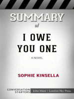 Summary of I Owe You One: A Novel: Conversation Starters