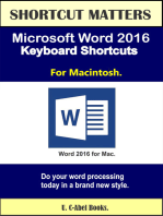 Microsoft Word 2016 Keyboard Shortcuts For Macintosh