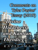 Comments on Tyler Paytas' Essay (2019) "Divine Hiddenness as Kantian Theodicy"