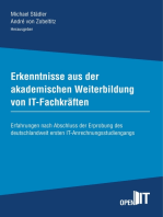 Erkenntnisse aus der akademischen Weiterbildung von IT-Fachkräften: Erfahrungen nach Abschluss der Erprobung des deutschlandweit ersten IT-Anrechnungsstudiengangs