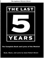 The Last Five Years (The Applause Libretto Library): The Complete Book and Lyrics of the Musical